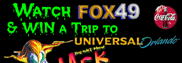 Fox 49 - Universal Studios animated Halloween Banner